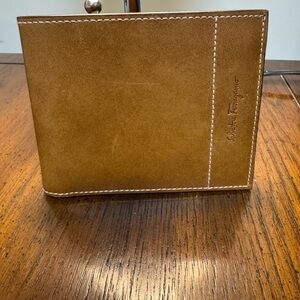 Salvatore Ferragamo Tan Leather Wallet